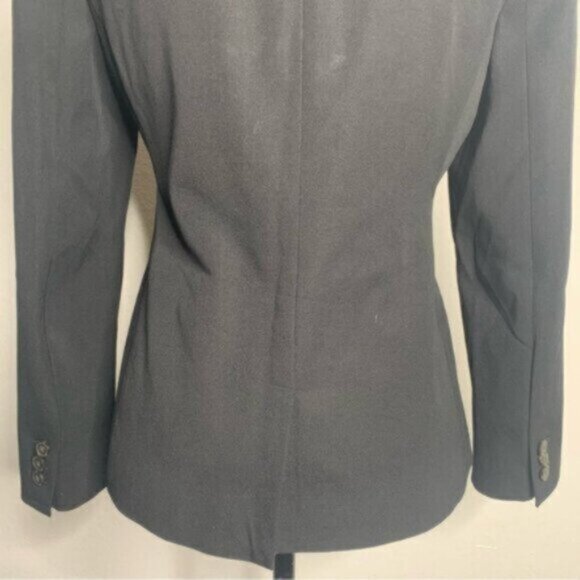 J. Crew Black Devon Bi-Stretch Cotton Blend Double Breasted Blazer - Picture 12 of 17